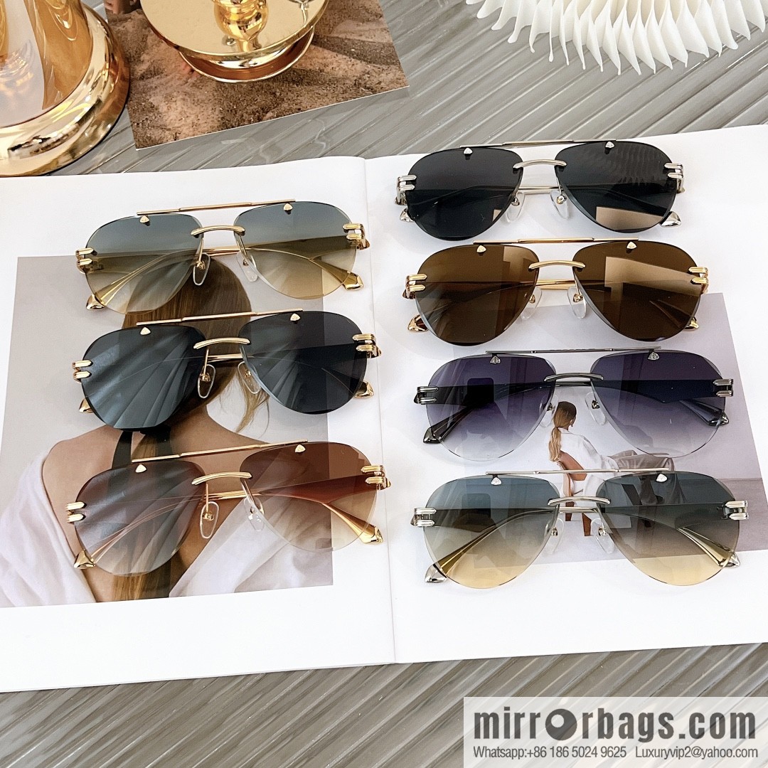 MAYBACH Maybach rimless oval sunglasses