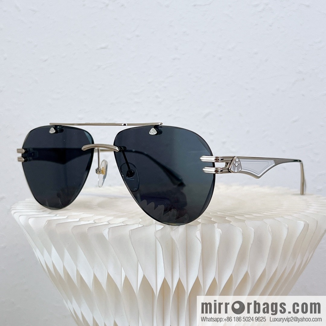 MAYBACH Maybach rimless oval sunglasses