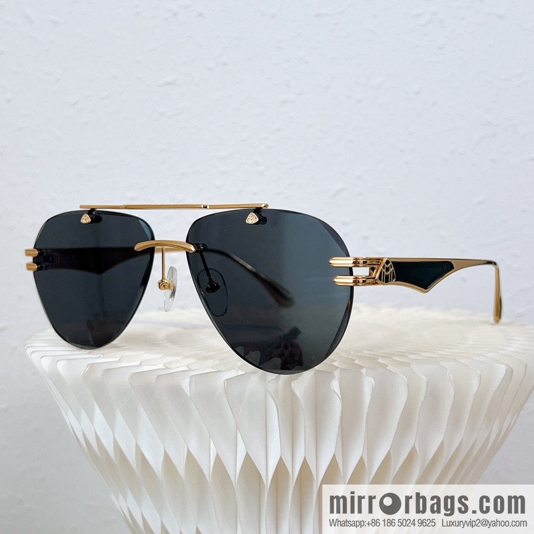 MAYBACH Maybach rimless oval sunglasses