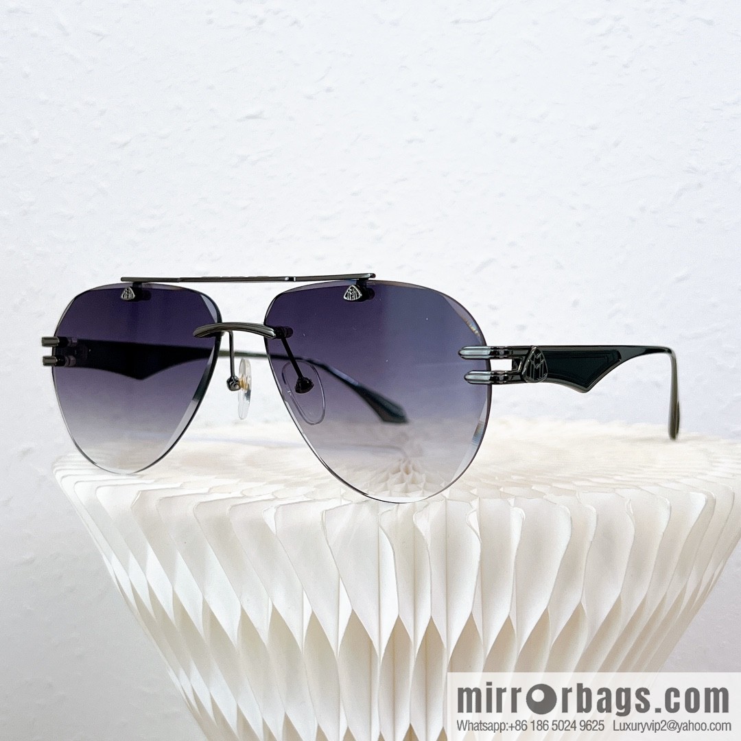MAYBACH Maybach rimless oval sunglasses