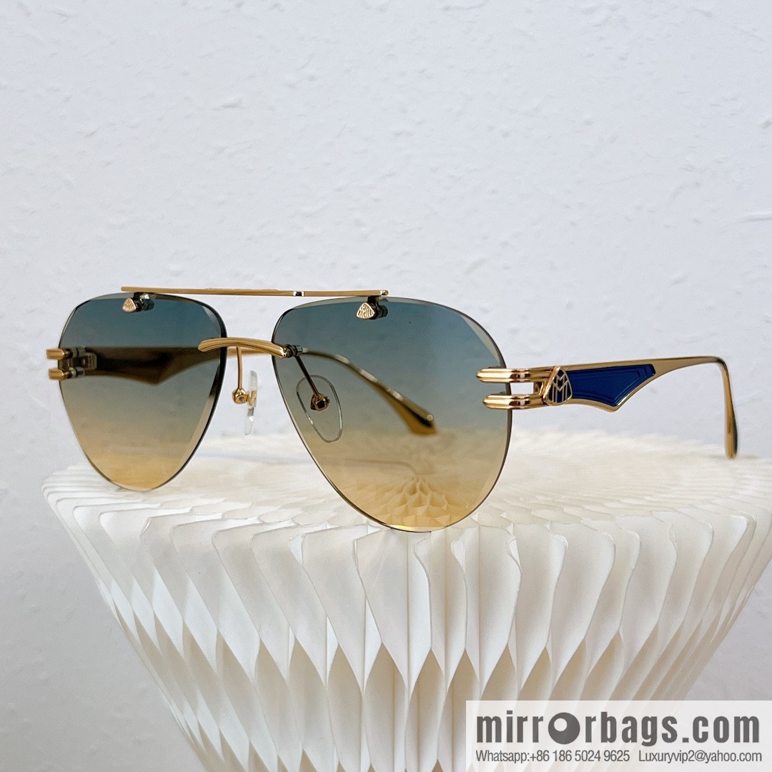 MAYBACH Maybach rimless oval sunglasses