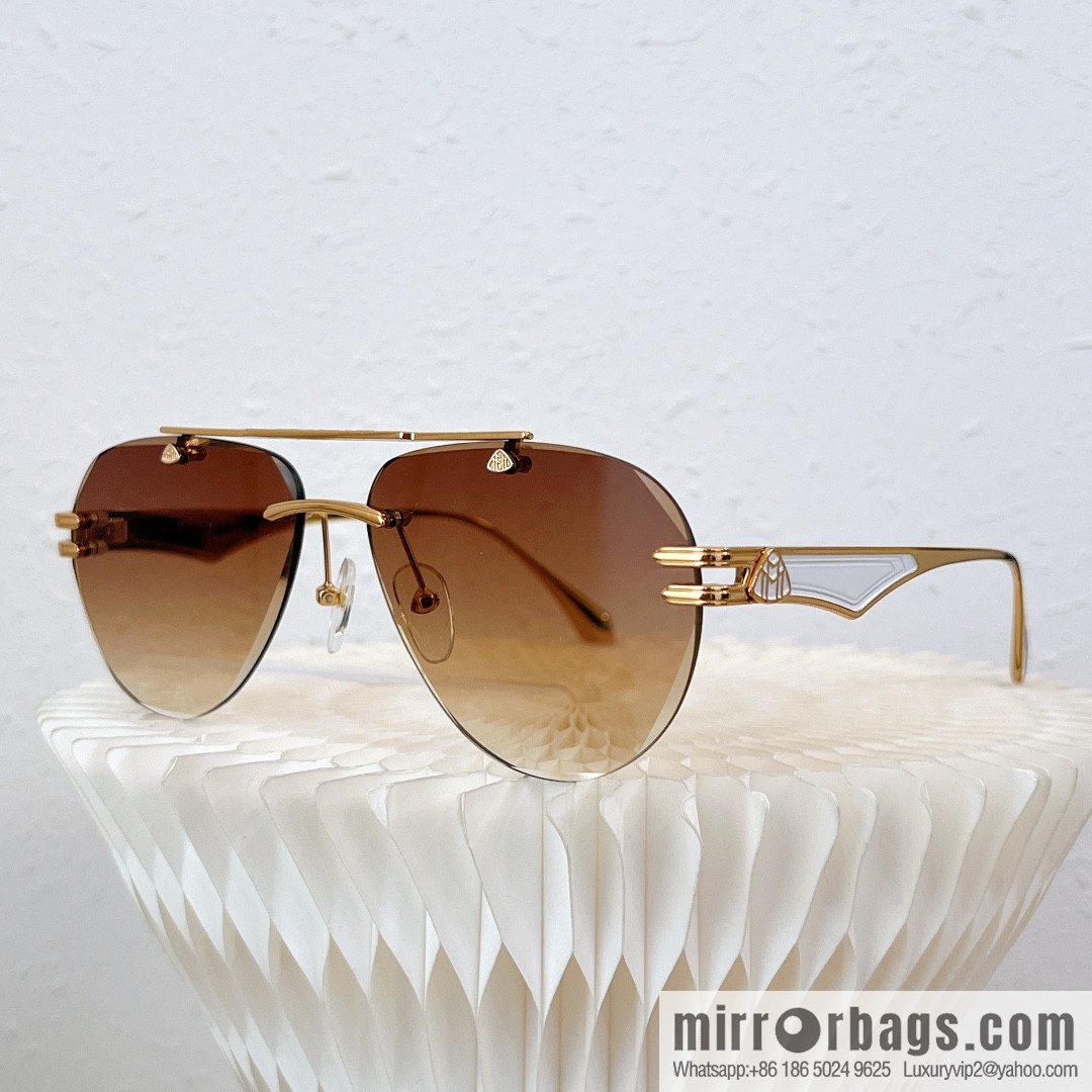 MAYBACH Maybach rimless oval sunglasses