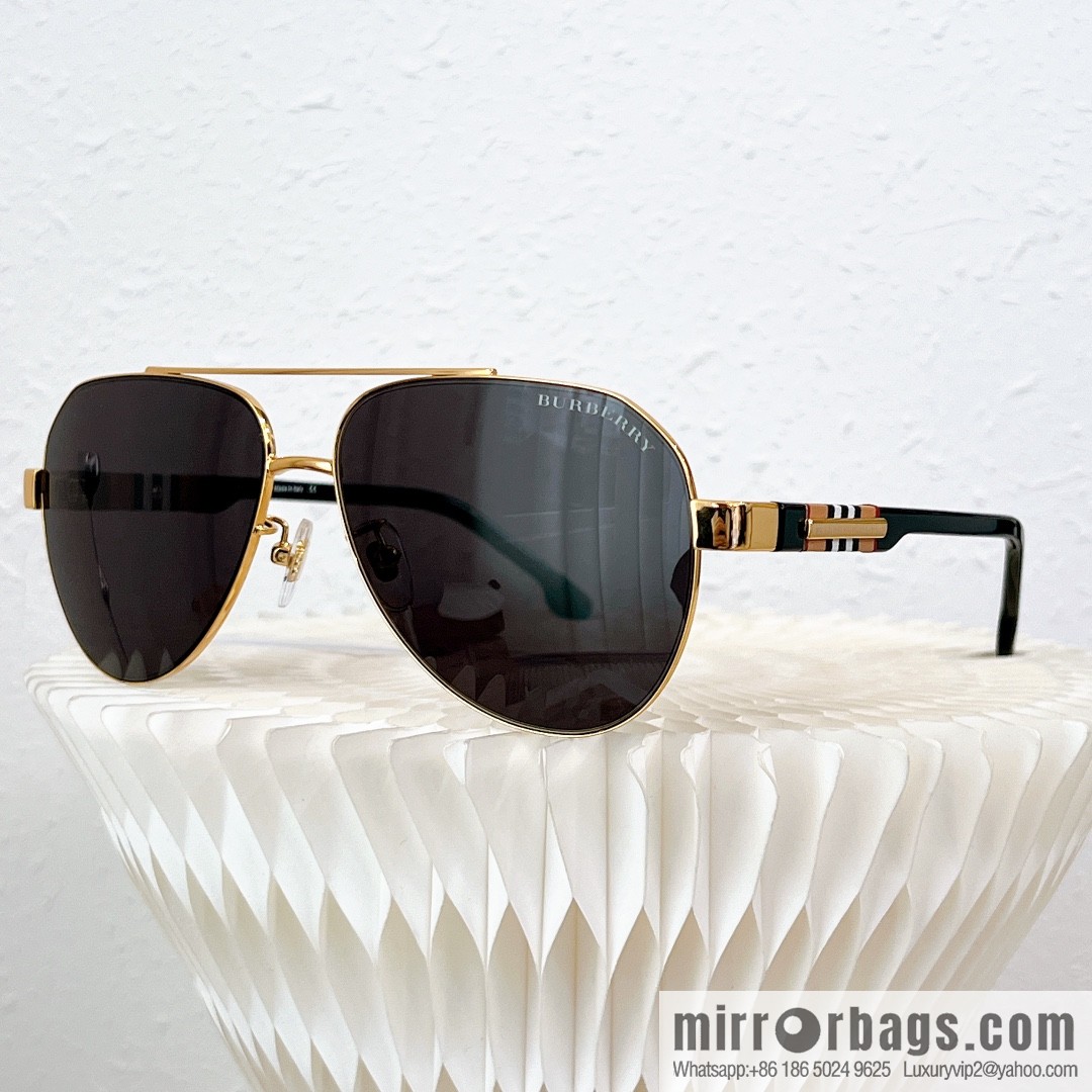 Burberry Oval Frame Unisex Sunglasses