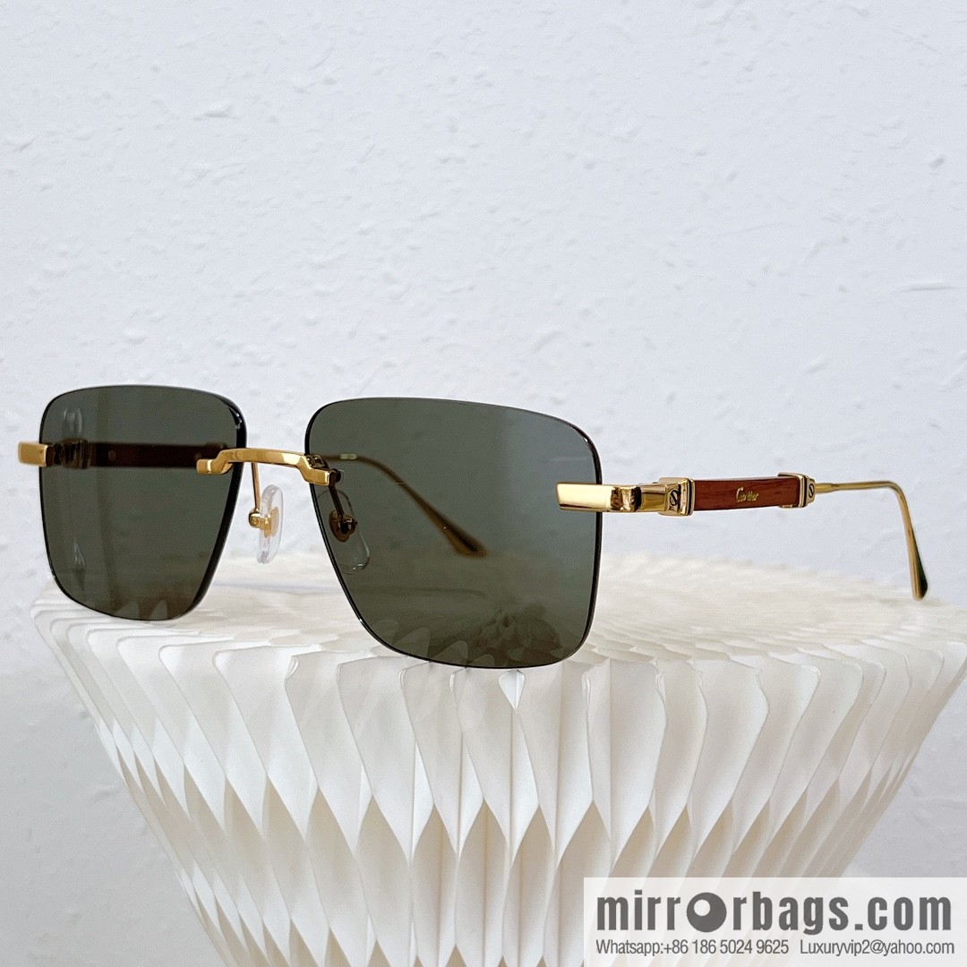 Cartier Rimless Men's Sunglasses