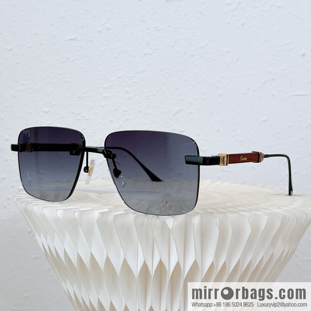 Cartier Rimless Men's Sunglasses