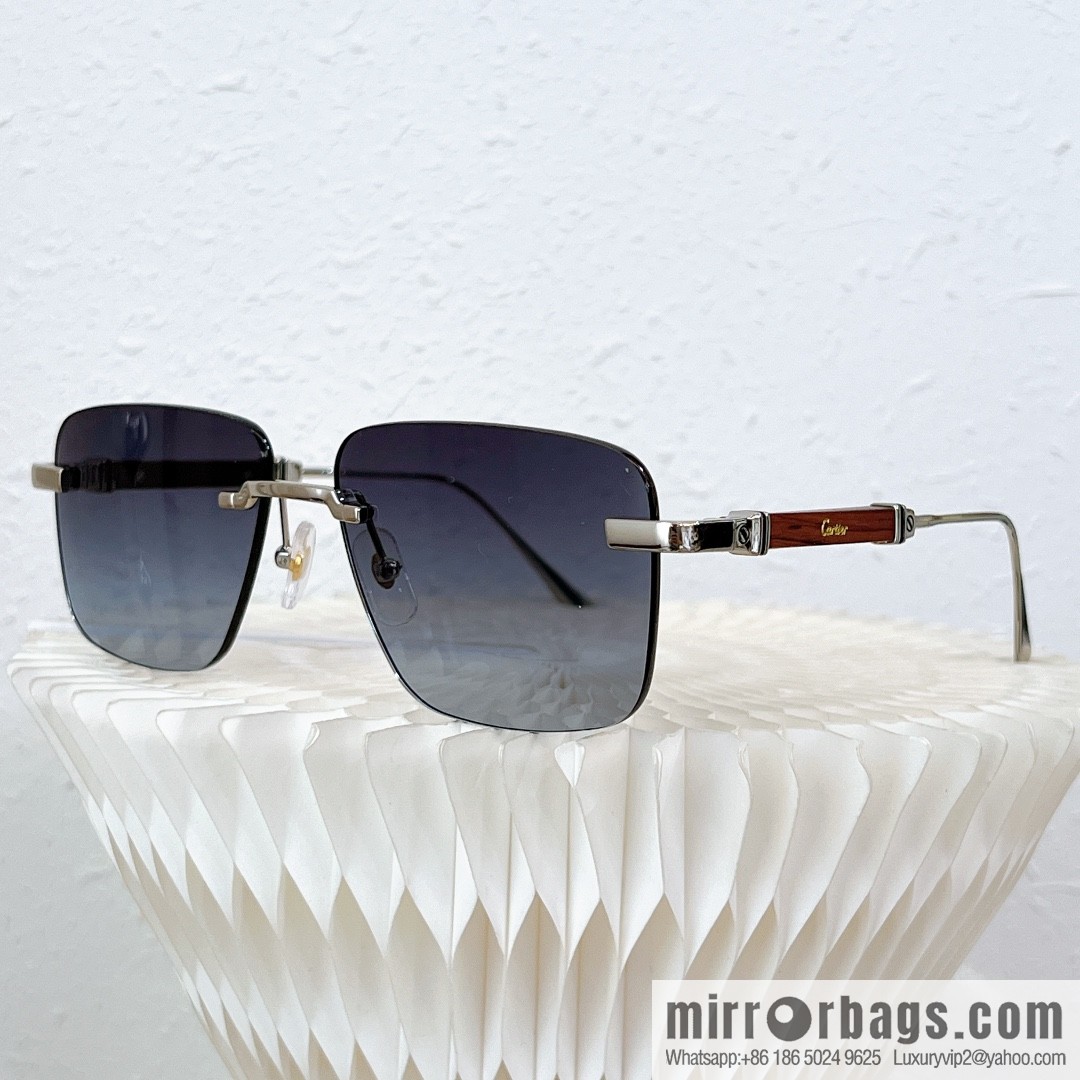 Cartier Rimless Men's Sunglasses