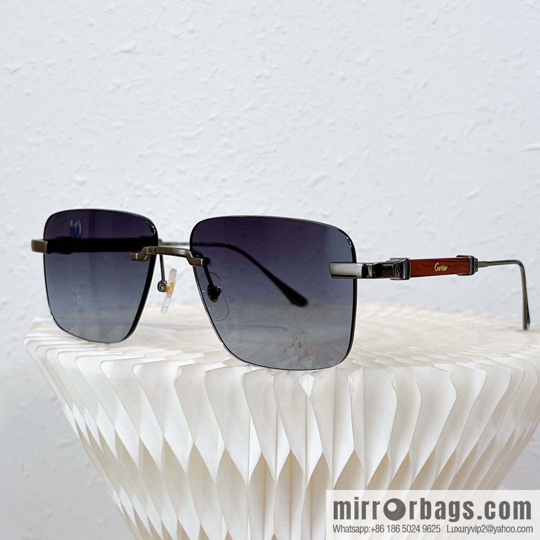 Cartier Rimless Men's Sunglasses