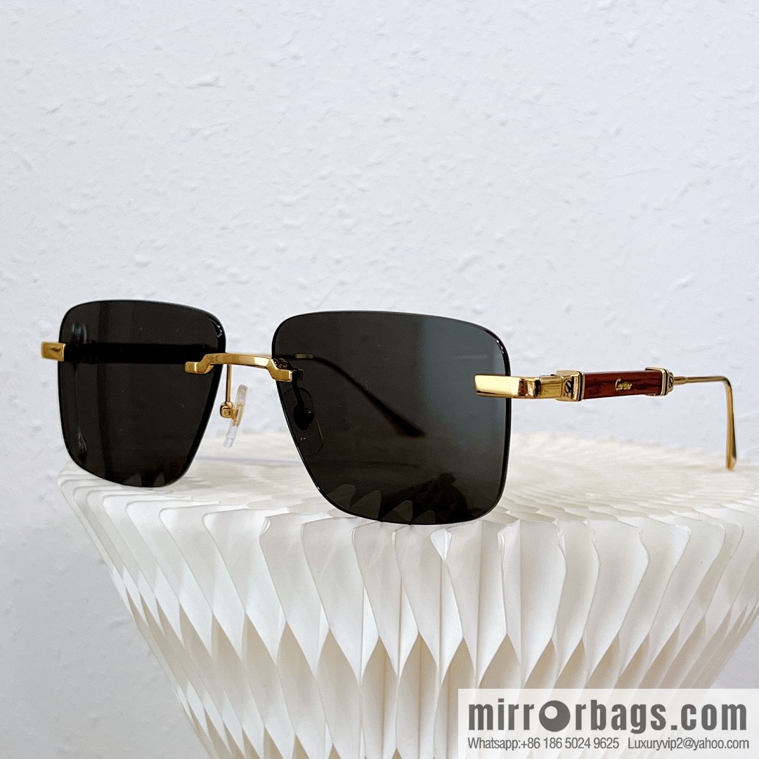 Cartier Rimless Men's Sunglasses