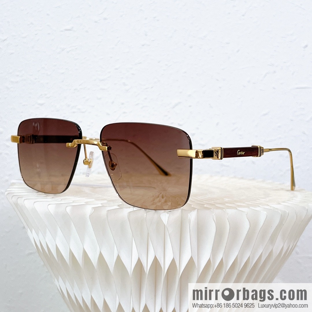 Cartier Rimless Men's Sunglasses