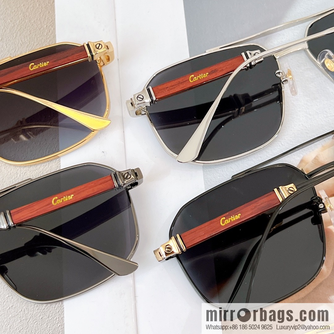 Cartier Metal Box Men's Sunglasses