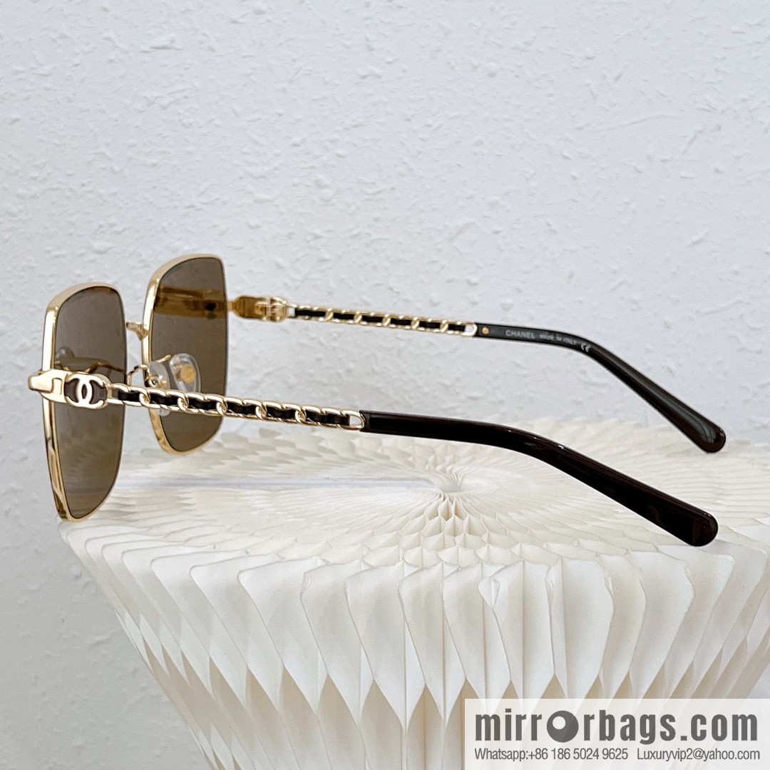 Chanel metal square women's sunglasses