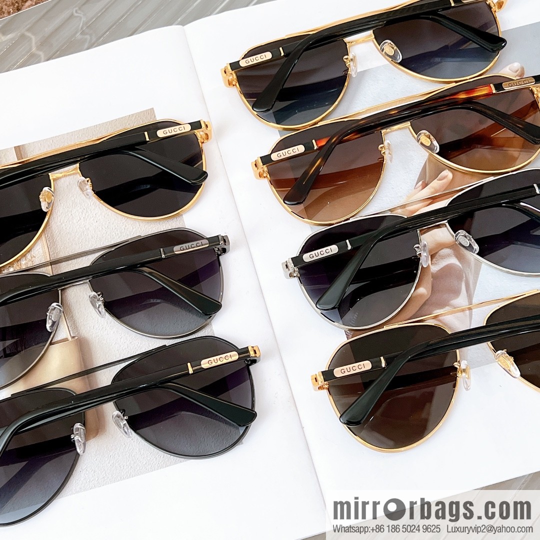 GUCCI Gucci Metal Toad Frame Unisex Sunglasses
