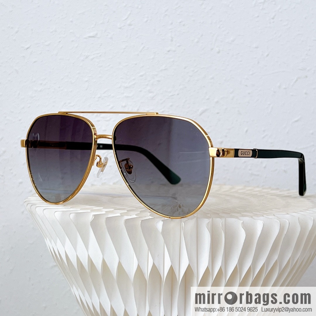 GUCCI Gucci Metal Toad Frame Unisex Sunglasses