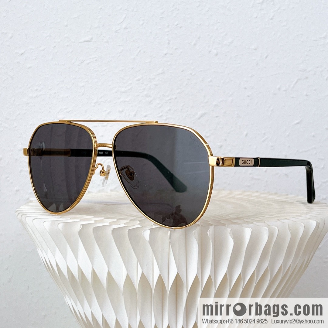 GUCCI Gucci Metal Toad Frame Unisex Sunglasses