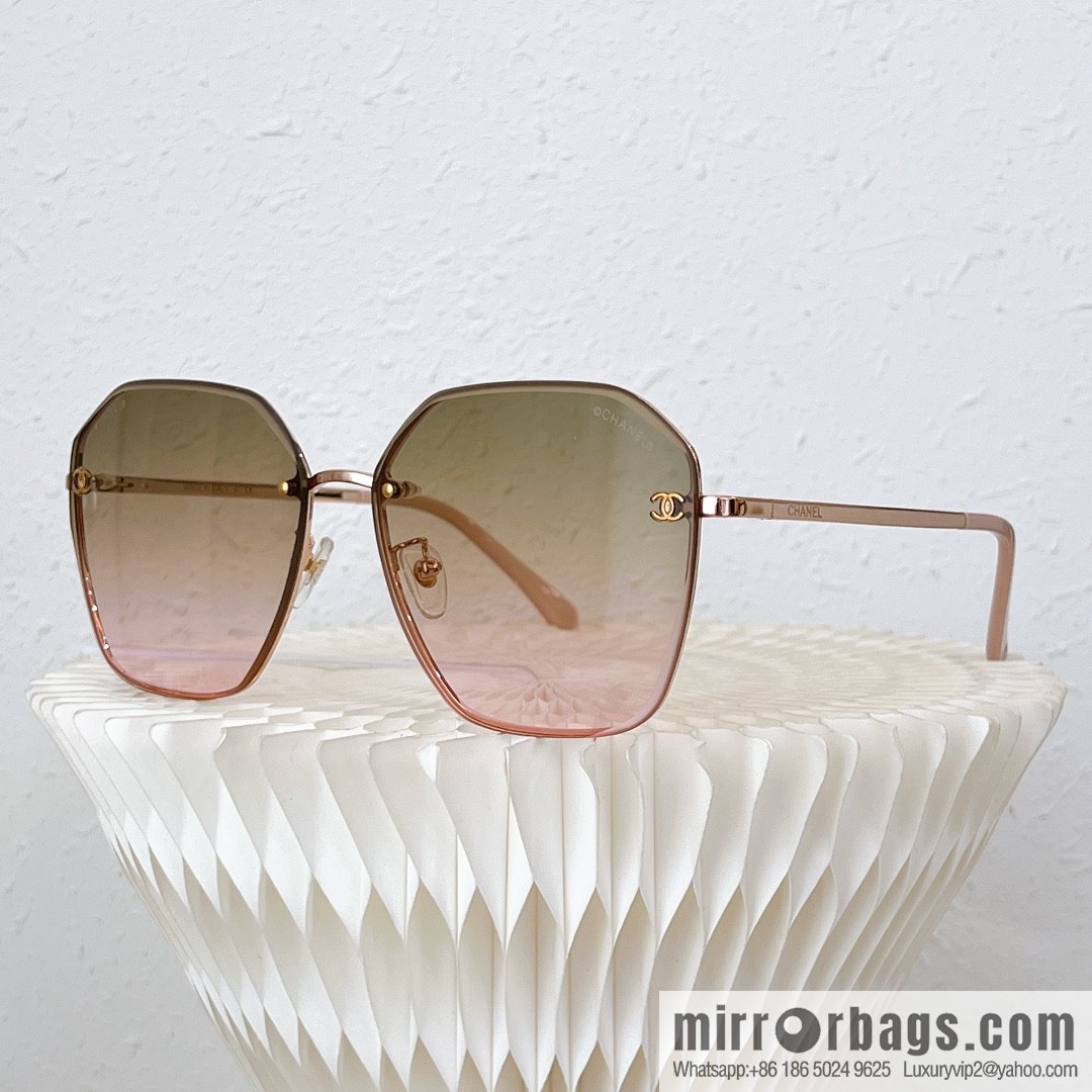 Chanel irregular frame unisex sunglasses