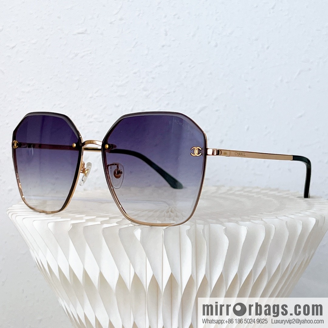 Chanel irregular frame unisex sunglasses