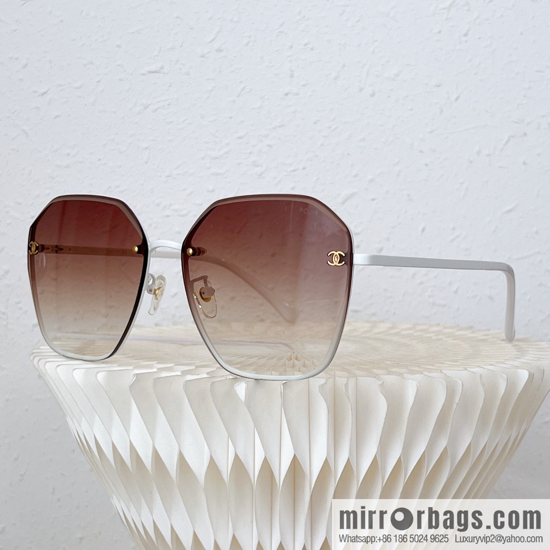Chanel irregular frame unisex sunglasses