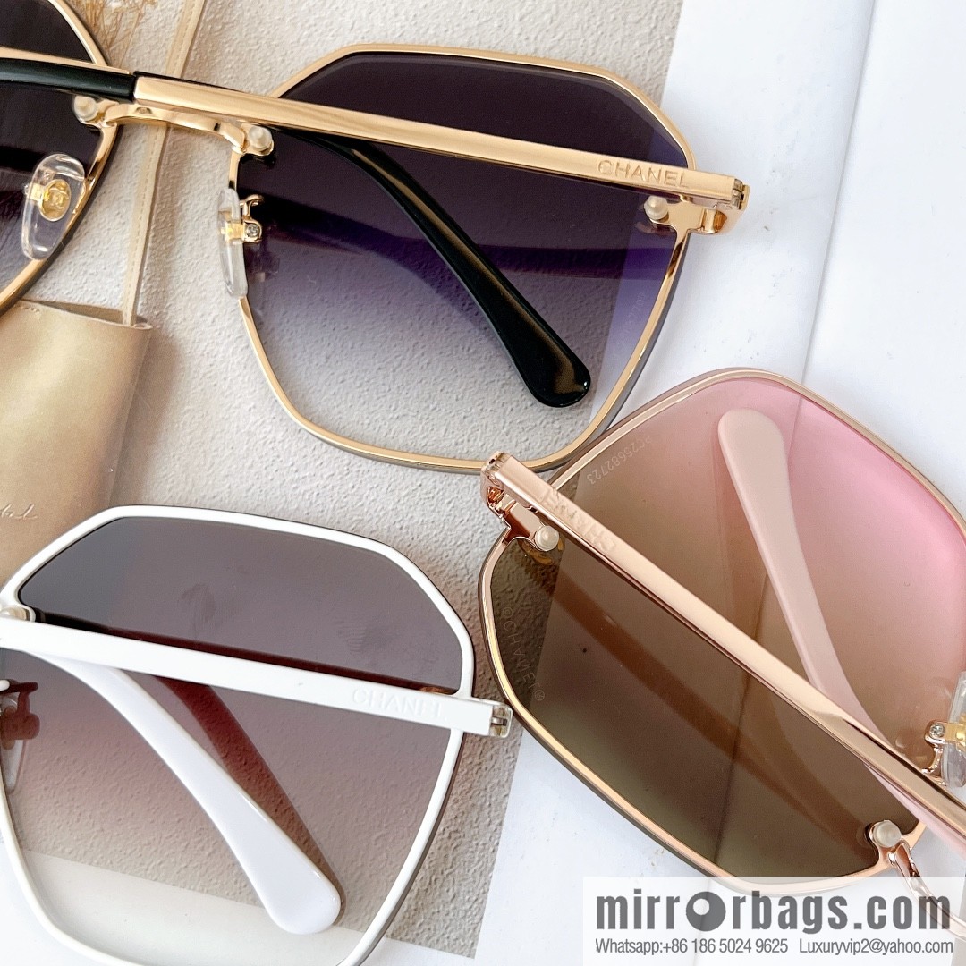 Chanel irregular frame unisex sunglasses