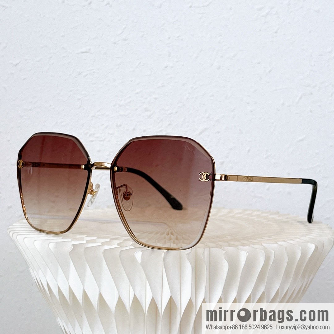 Chanel irregular frame unisex sunglasses