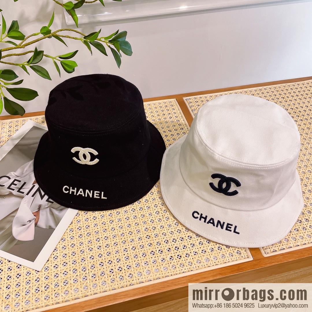 Chanel original single embroidered bucket hat