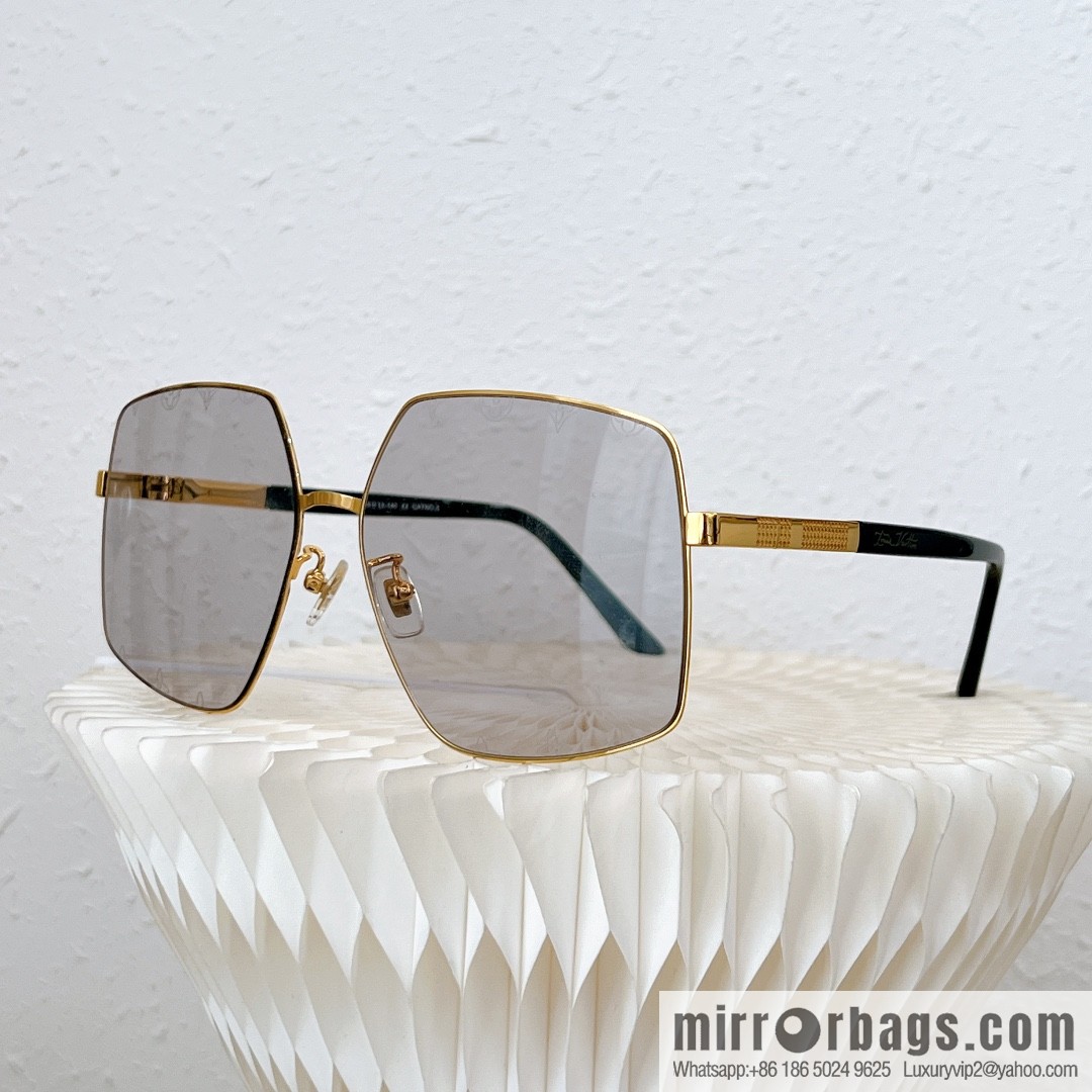 LV Louis Vuitton Metal Large Frame Unisex Sunglasses