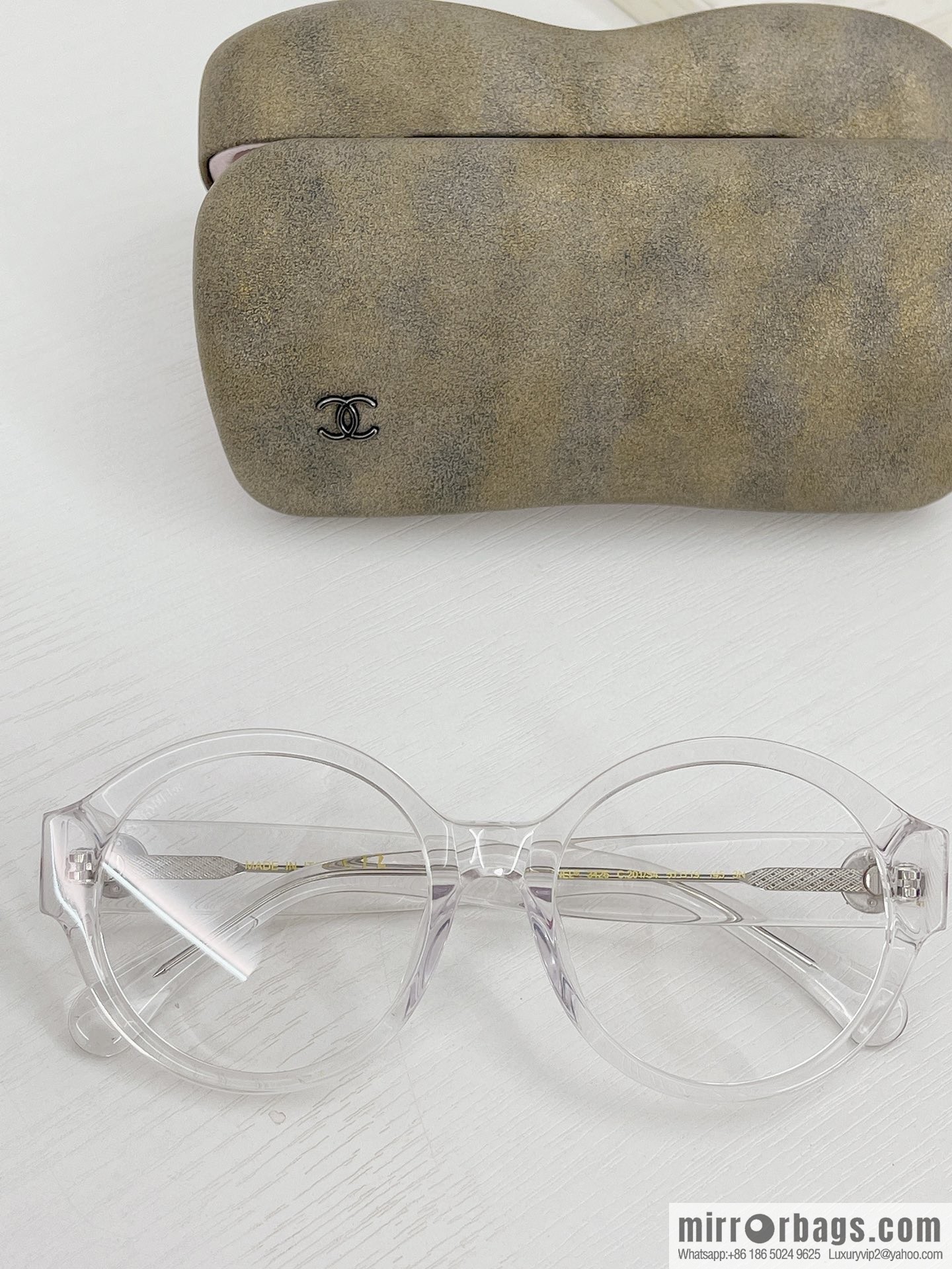 Chanel round plate women's sunglasses