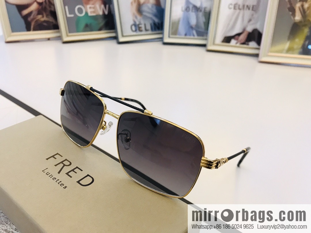FRED flanged square unisex sunglasses