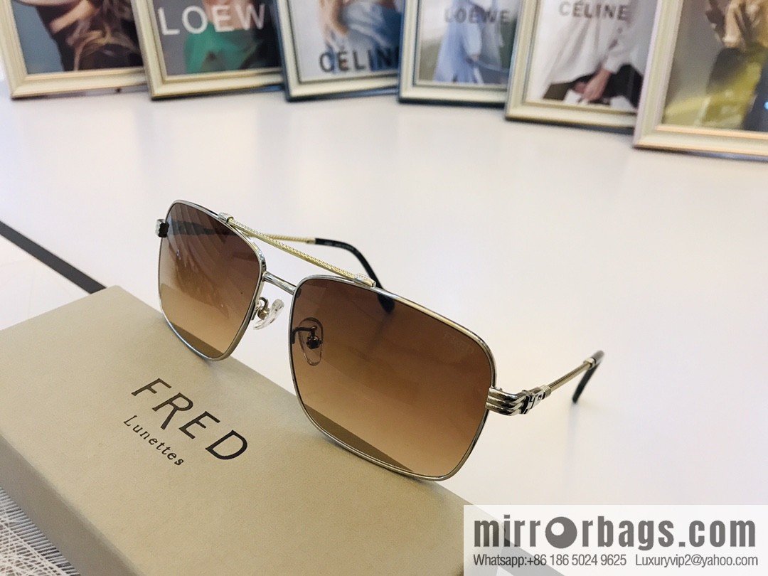 FRED flanged square unisex sunglasses