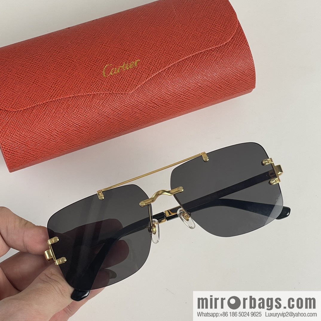Cartier Frameless Personality Unisex Sunglasses