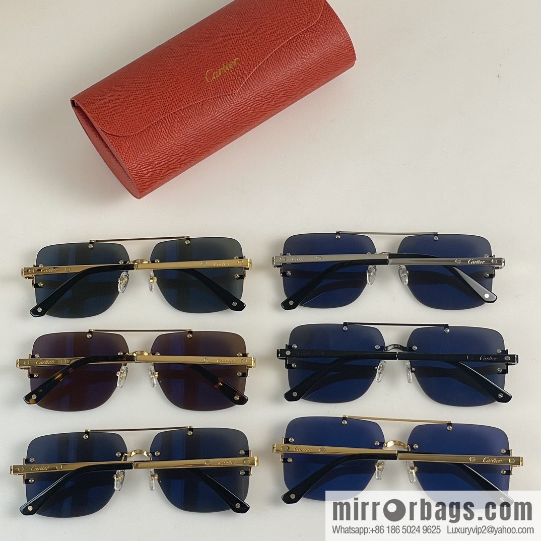 Cartier Frameless Personality Unisex Sunglasses