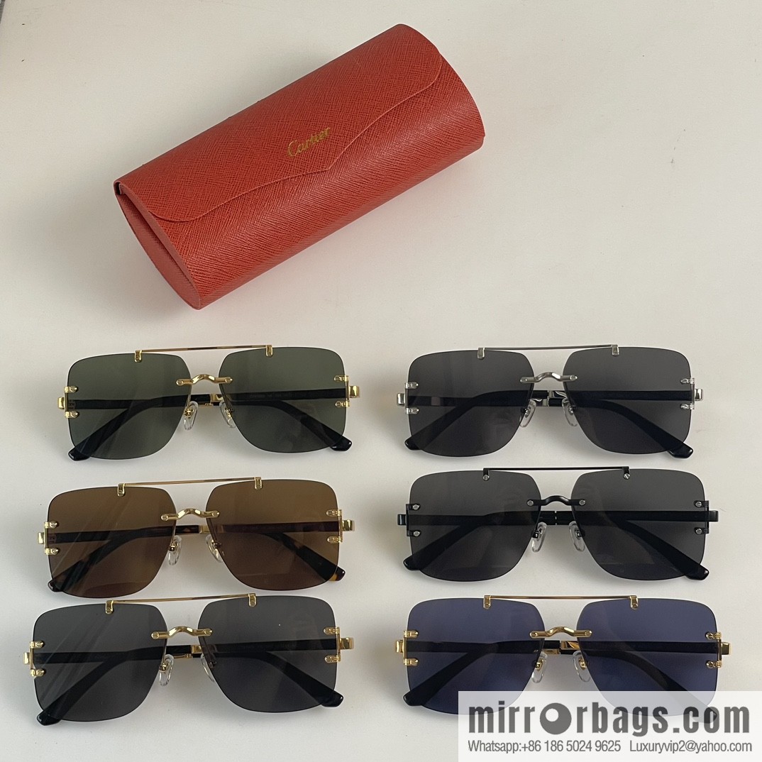 Cartier Frameless Personality Unisex Sunglasses