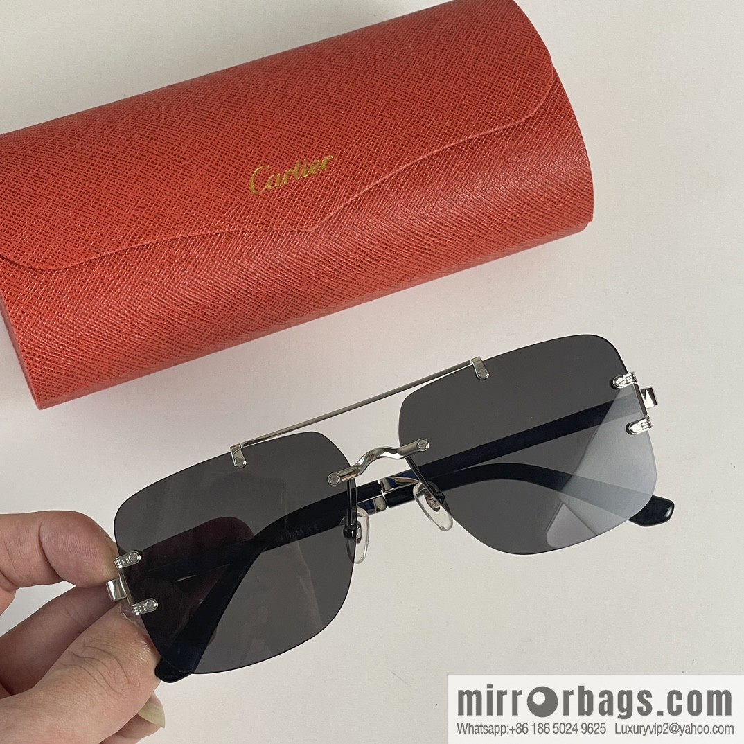 Cartier Frameless Personality Unisex Sunglasses