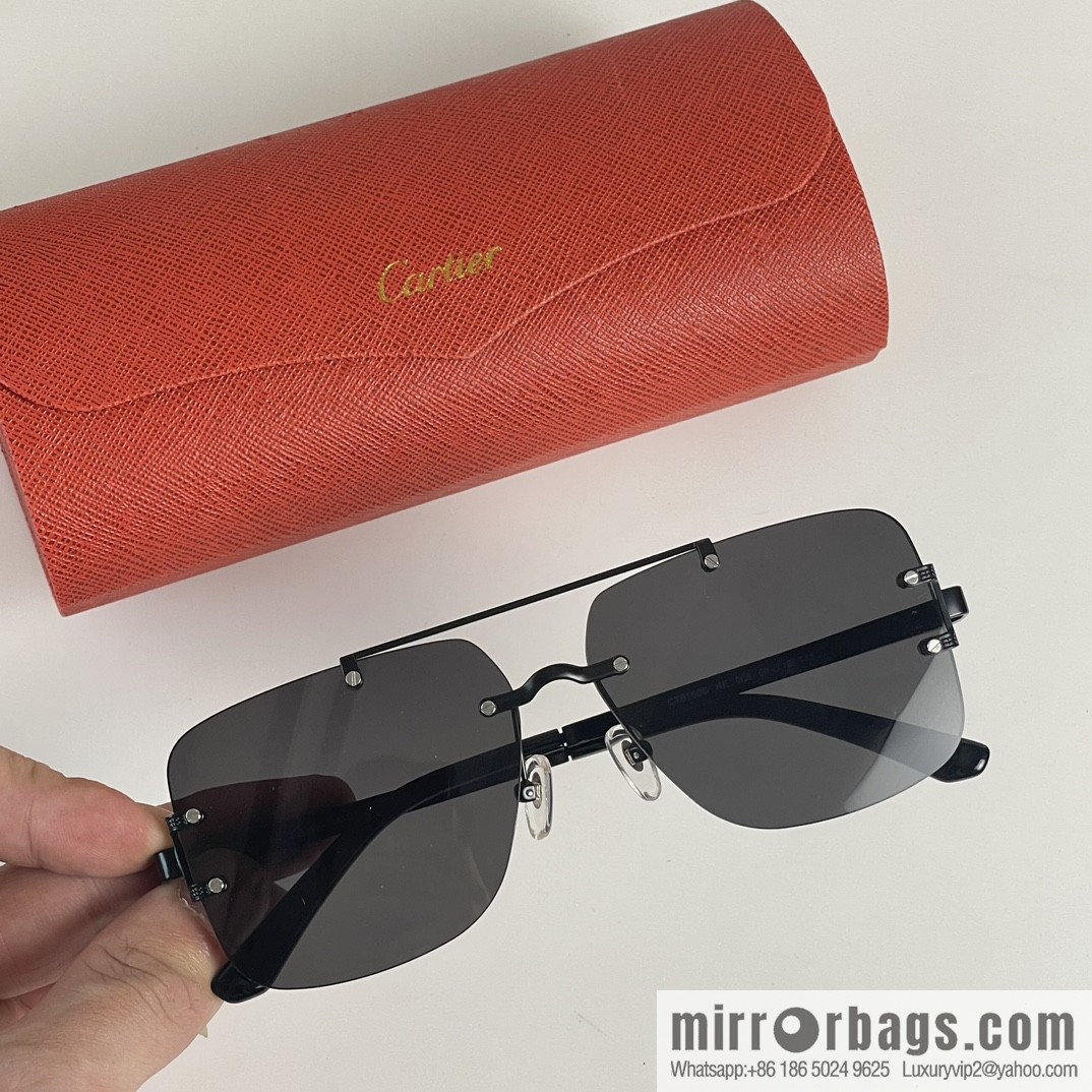 Cartier Frameless Personality Unisex Sunglasses