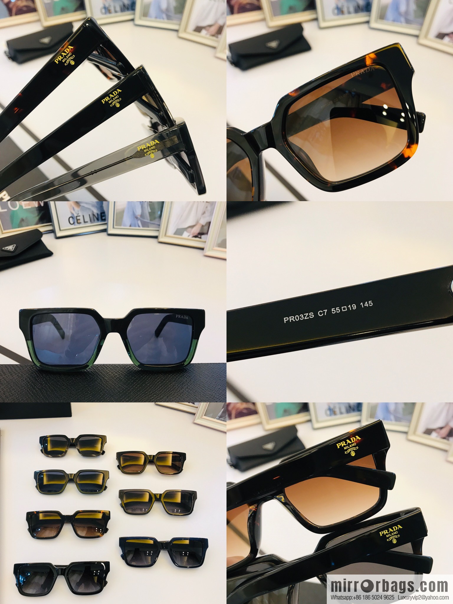 Prada Unique Personality Unisex Sunglasses