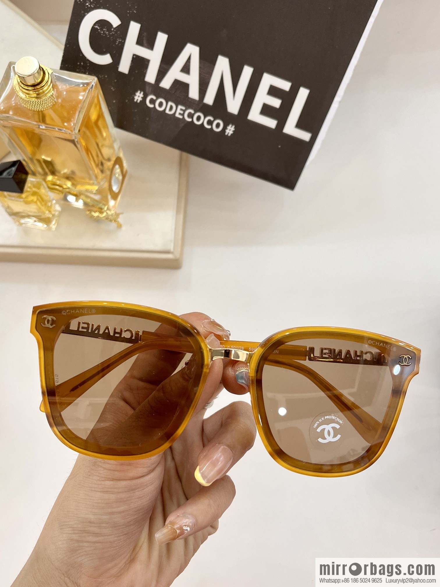 Chanel versatile square sunglasses