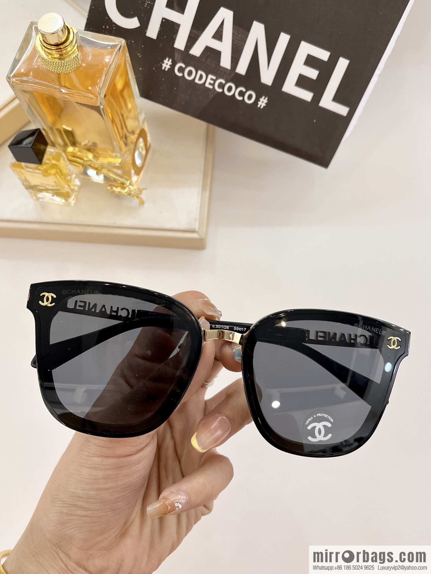 Chanel versatile square sunglasses