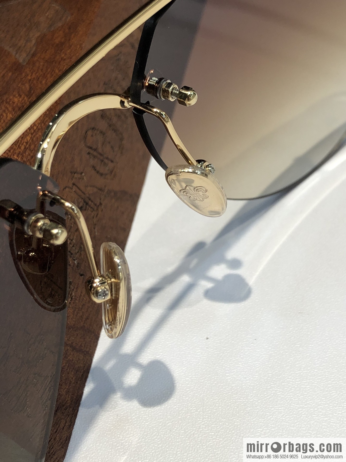 CHROME HEART Classic Double Beam Frameless Sunglasses
