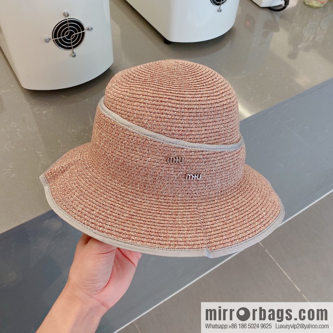 Miumiu summer new straw hat