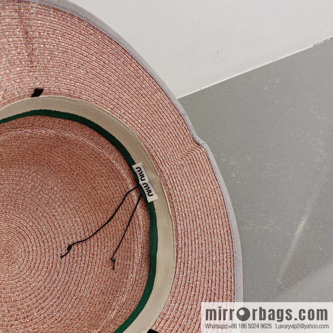 Miumiu summer new straw hat