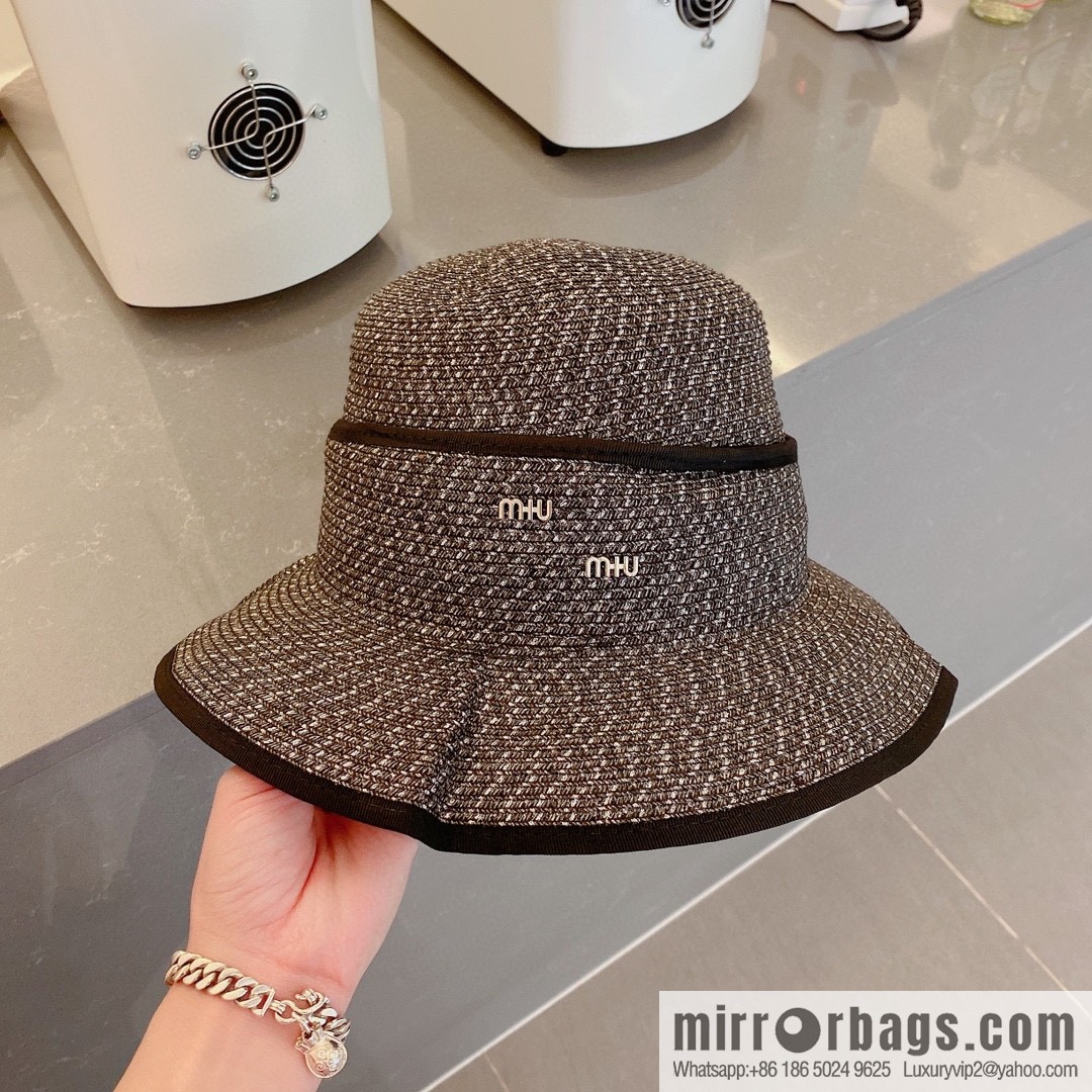Miumiu summer new straw hat