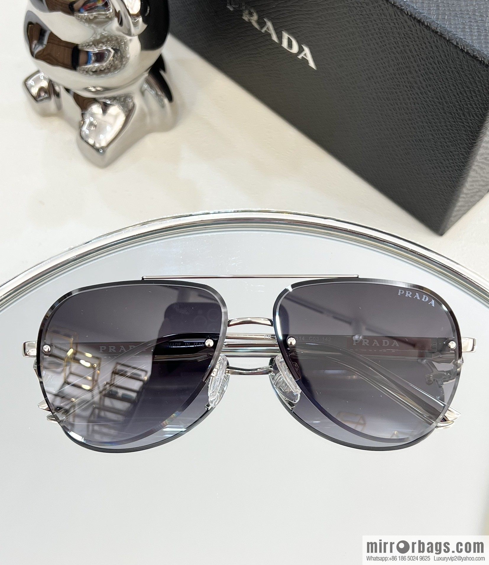 PRADA unisex toad sunglasses