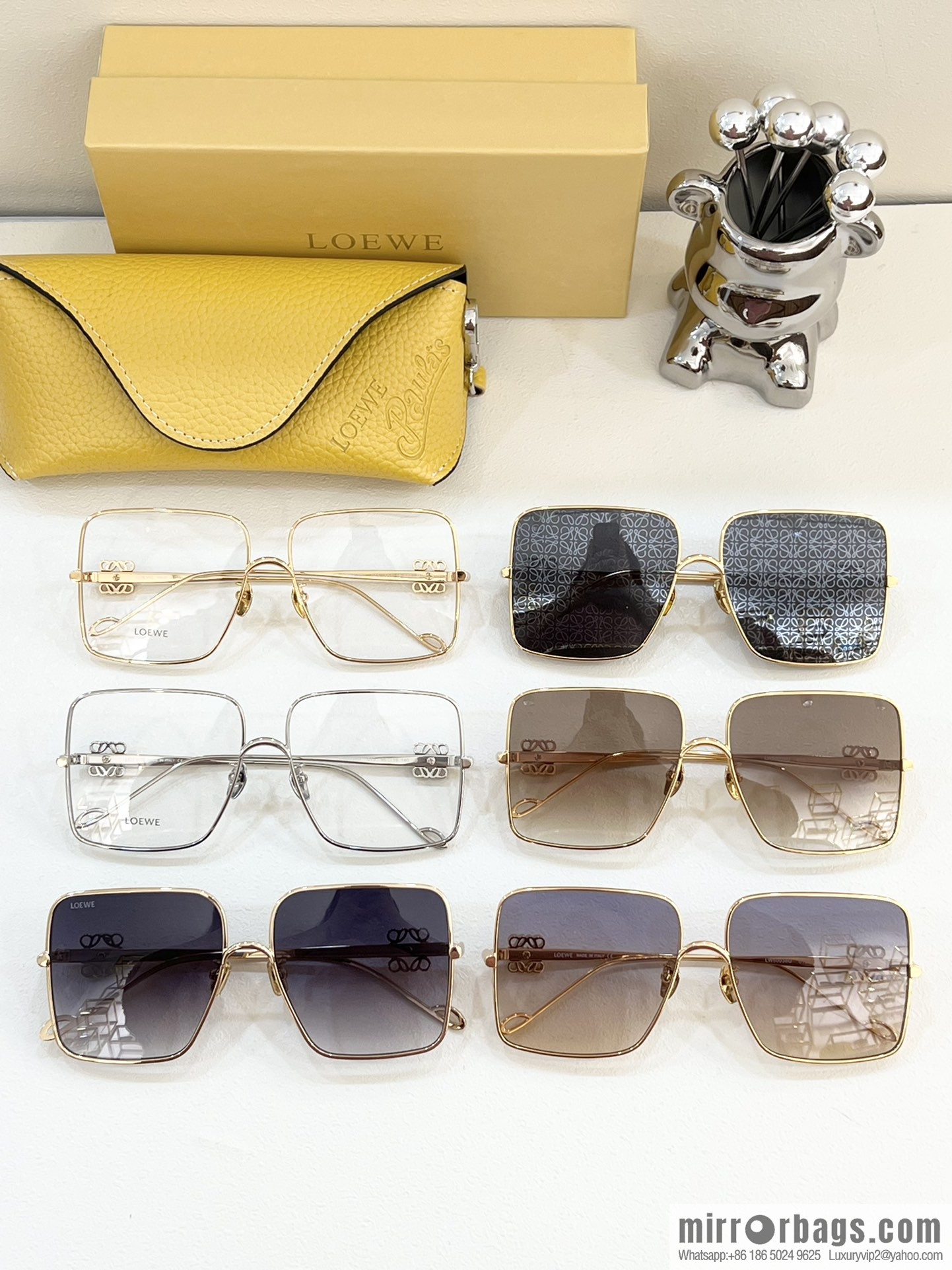 LOEWE Square Unisex Sunglasses