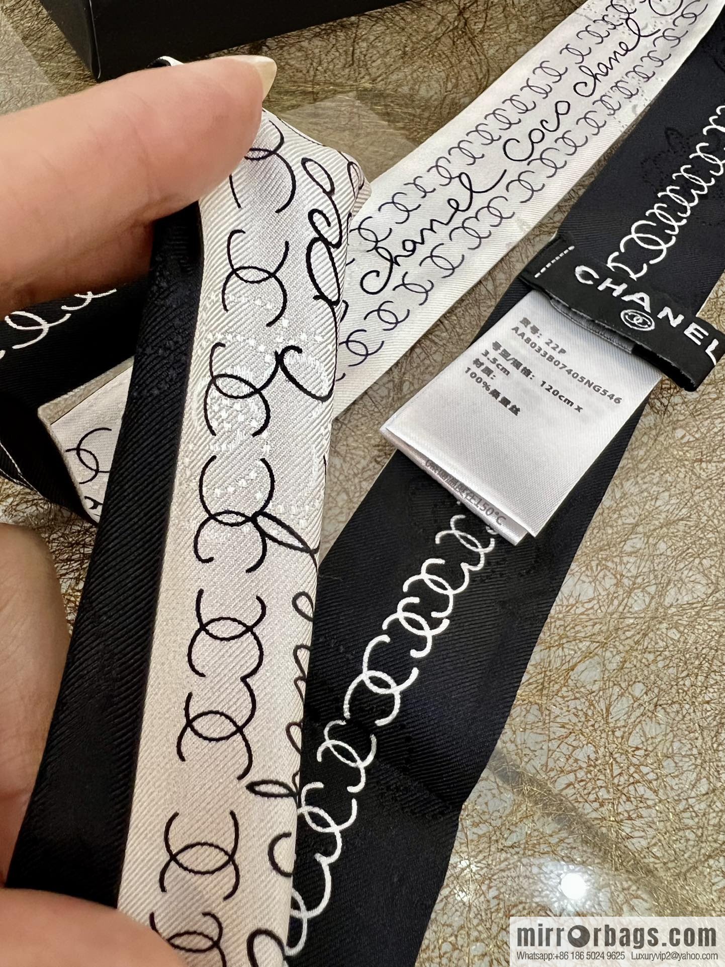 Chanel camellia jacquard fabric 100% silk headband