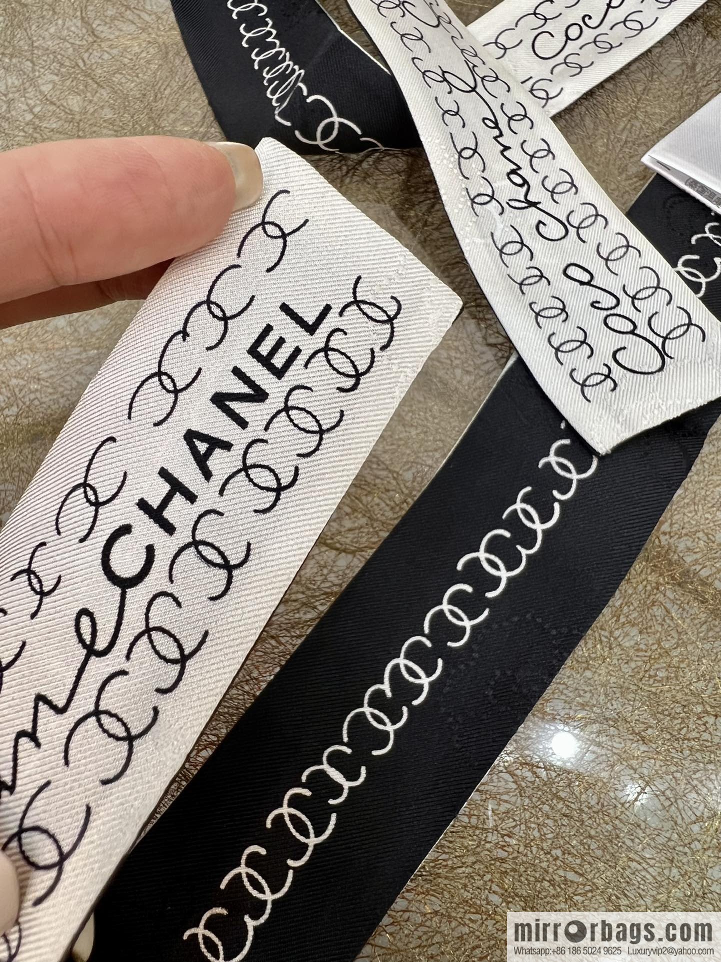 Chanel camellia jacquard fabric 100% silk headband