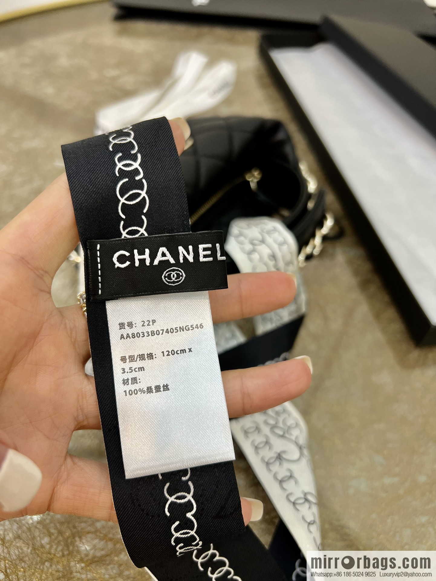 Chanel camellia jacquard fabric 100% silk headband