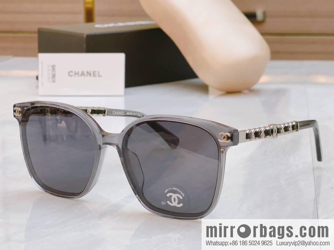 Chanel double C logo decorative women's sunglasses