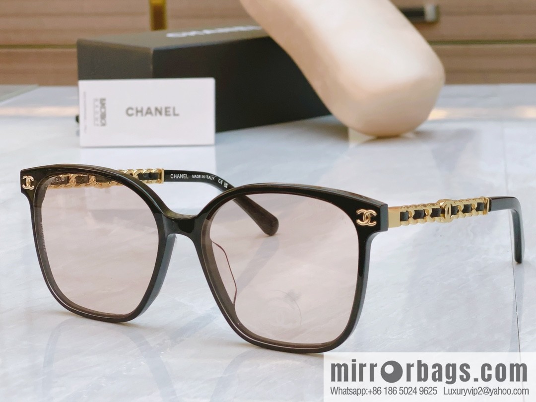 Chanel double C logo decorative women's sunglasses