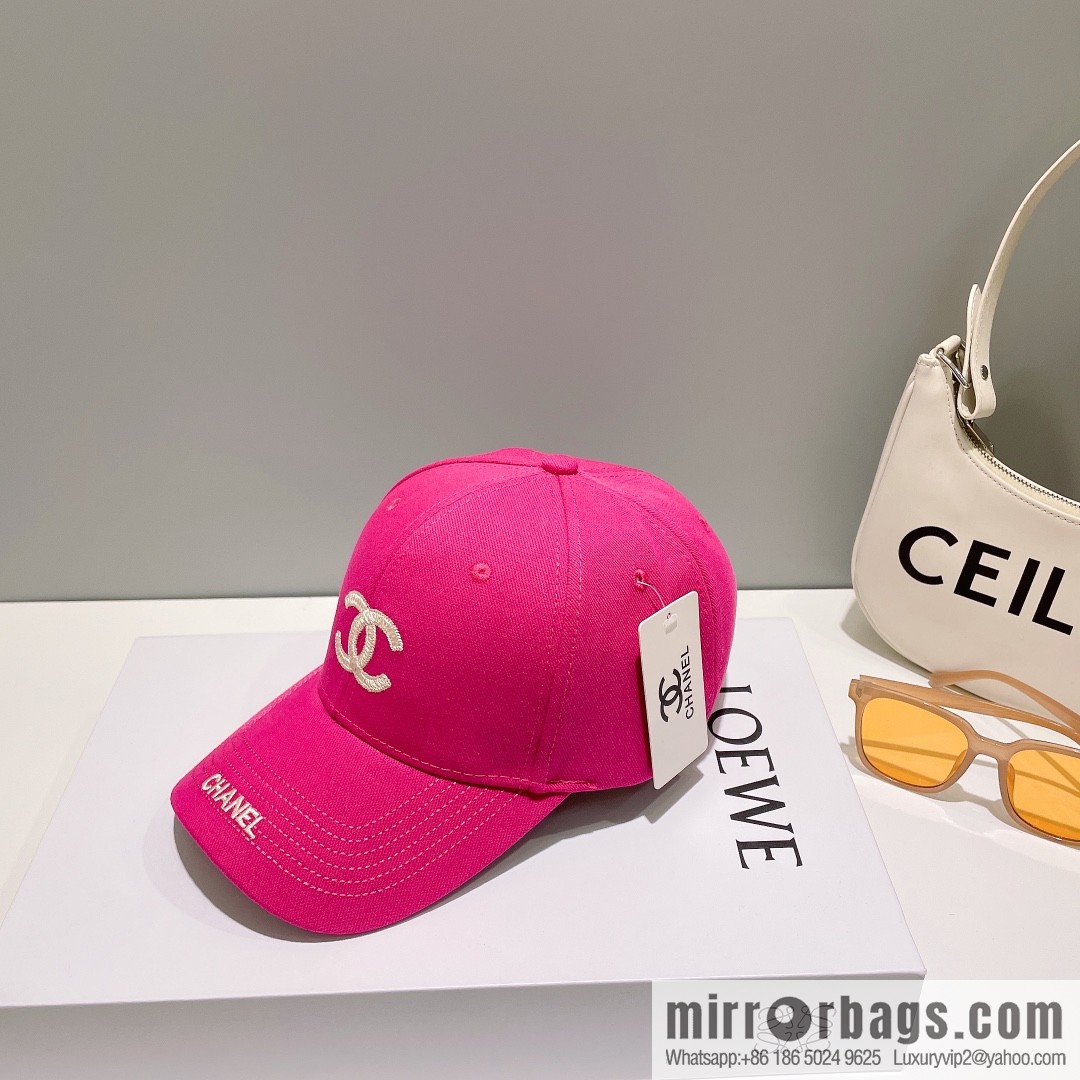 Chanel's new simple embroidered logo baseball cap