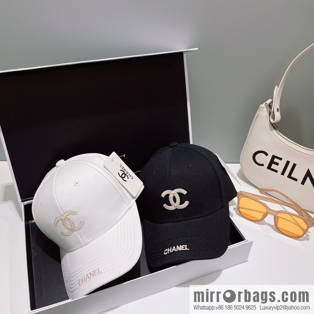 Chanel's new simple embroidered logo baseball cap