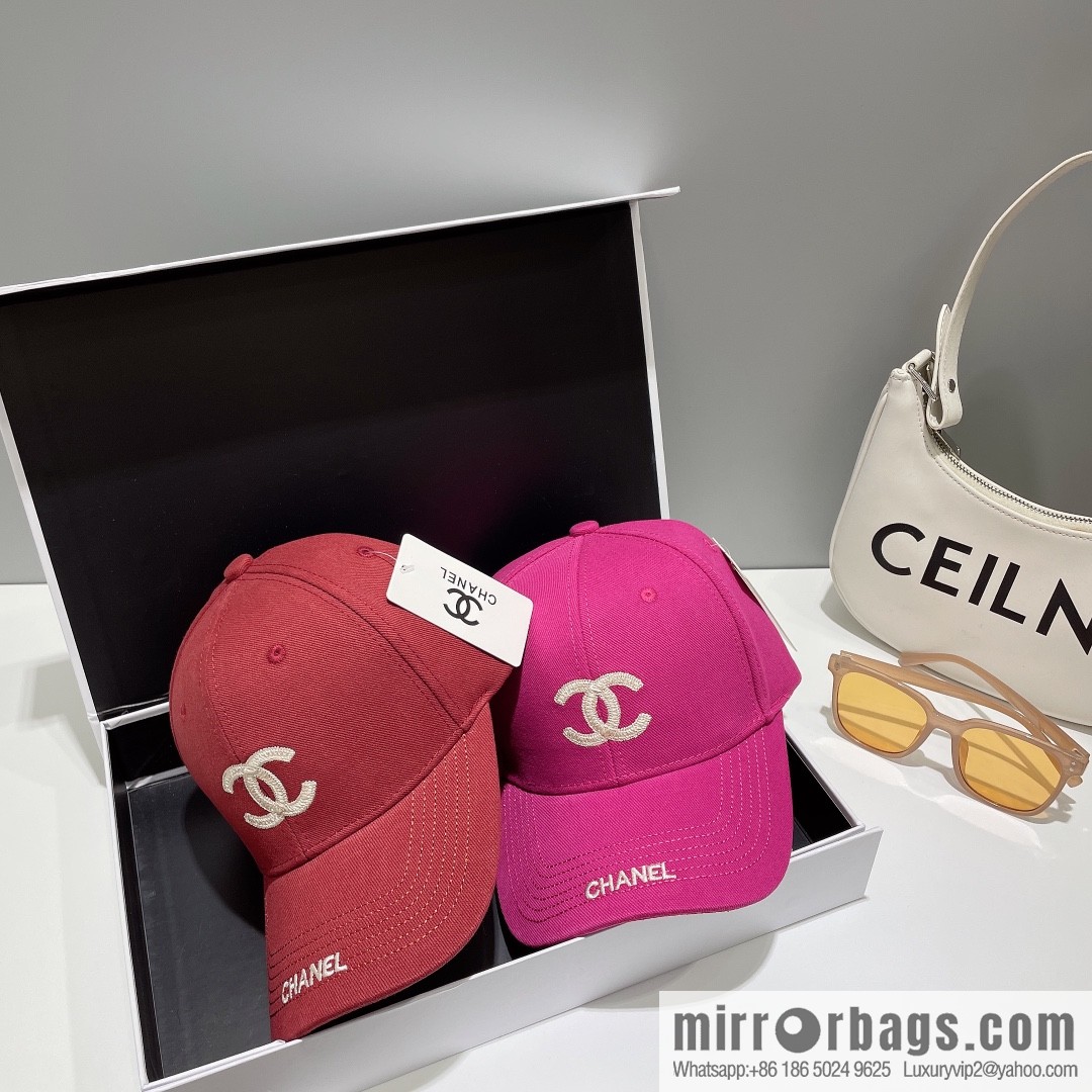 Chanel's new simple embroidered logo baseball cap